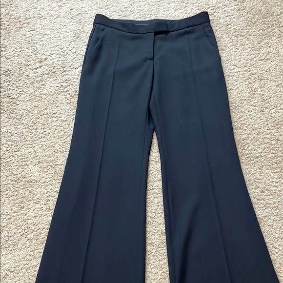 Stella McCartney Black Wool Wide Leg Pants Tuxedo Stripe down sides 40 NWT - Picture 10 of 16